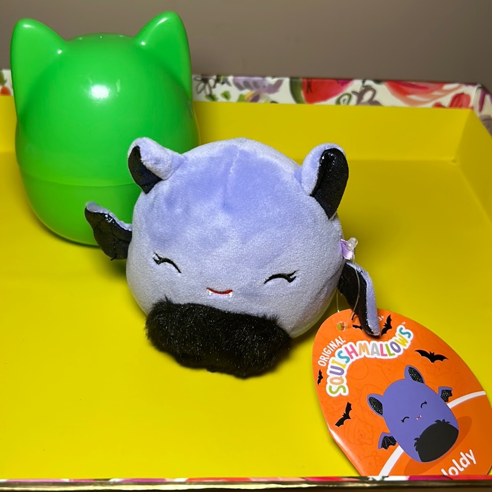 4” Joldy  Squishmallow in capsule that is opened